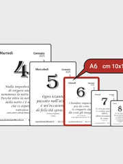 Originale Calendario Filosofico ® 2026 con supporto in legno