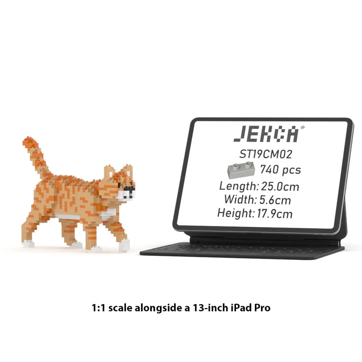 Gatto Orange Tabby Cat Jekca MINI 01S