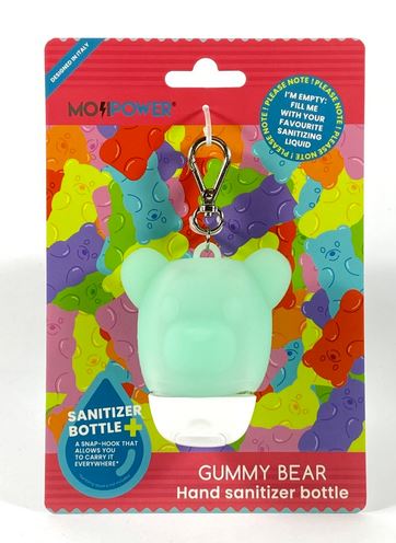 Mini bottiglietta porta liquido igienizzante Gummy bear Mojipower-Hand sanitizer bottle Accessorio Mojipower