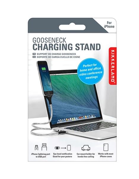 Supporto ricarica telefono - Gooseneck charging stand Kikkerland Accessorio Kikkerland