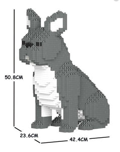 Cane French bulldog grigio bianco Jekca Gioco costruzione Jekca